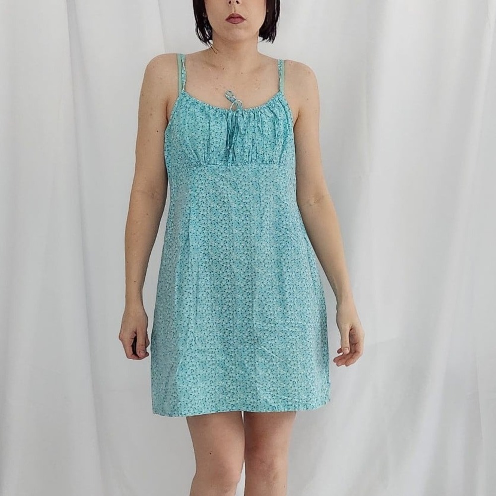 Y2K Blue Cotton Sundress